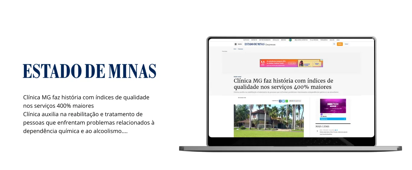 site importante Estado de Minas falando da clínica MG