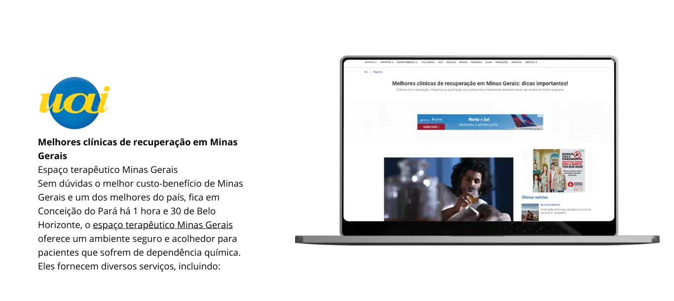 site importante UAI falando da clínica de reabilitação MG