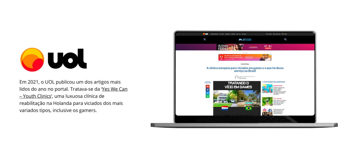 site importante UOL falando da clínica MG