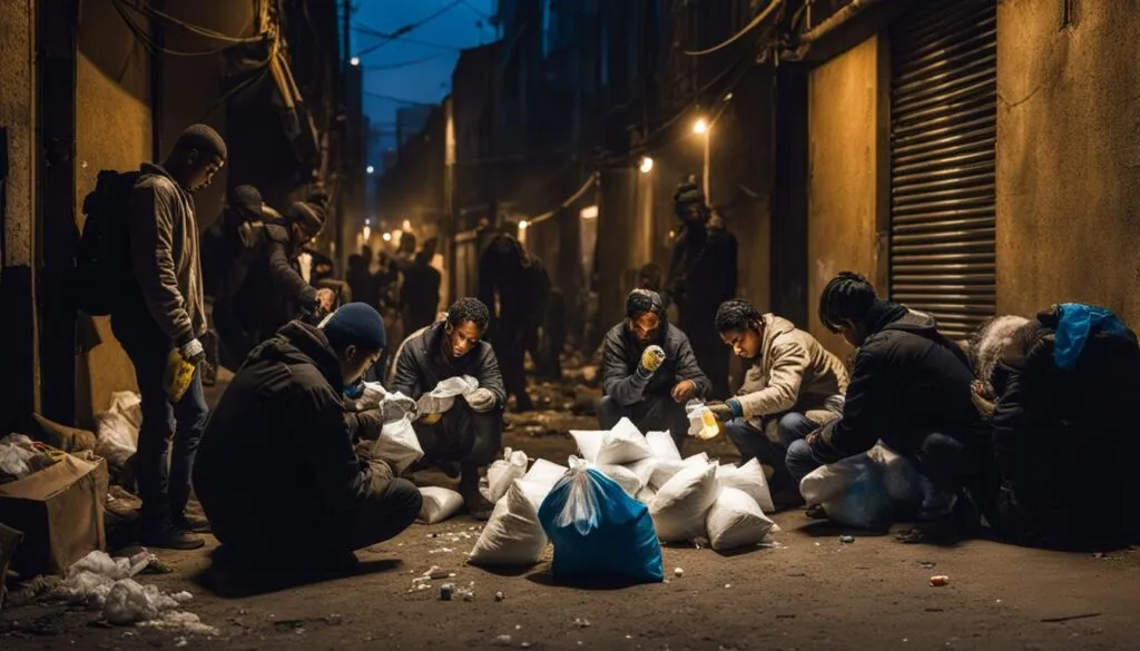 usuários de droga usando Bombril
